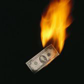 It's a burning US dollar